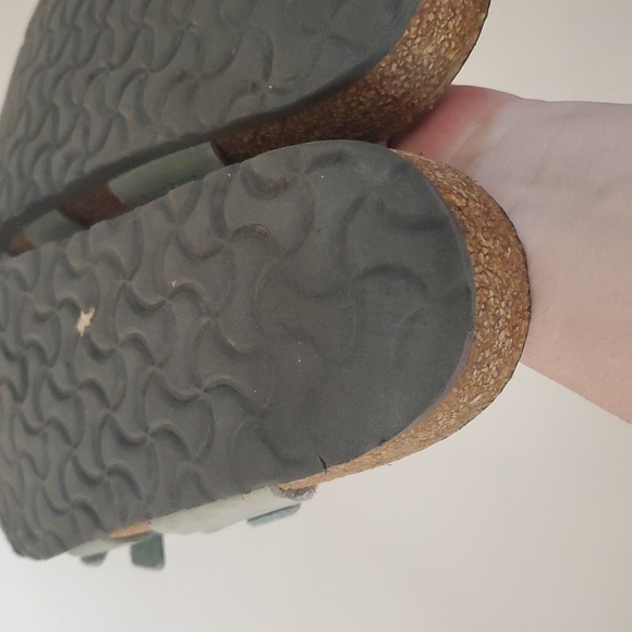 Birkenstock Franca Sandals Womens Grey Green Strappy Foot Matte Color - Picture 11 of 14